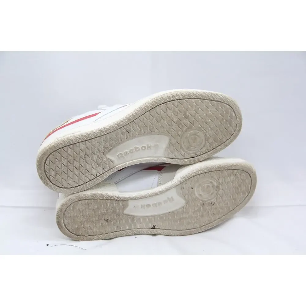 Reebok Club C Revenge Shoes Mens Size 9 Chalk Whit Semi Orange Flare Sneakers